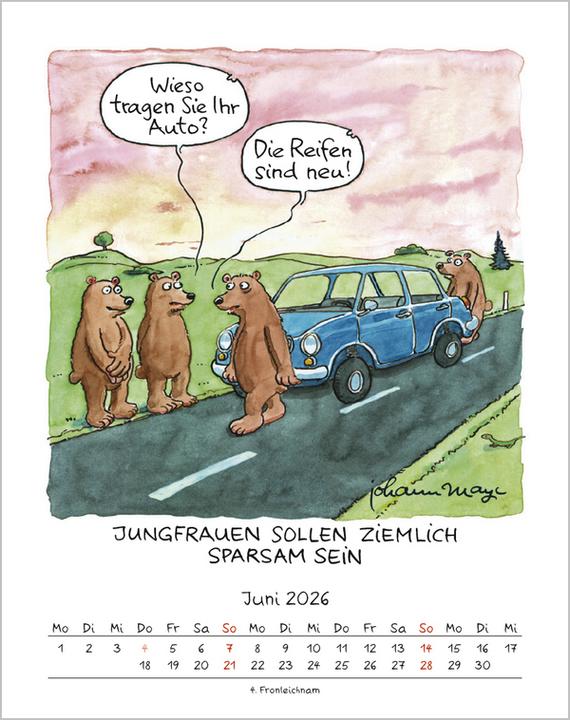 Actual product image Jungfrau 2026 (19 x 24 cm)