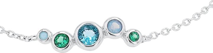 Actual product image S.Oliver Armschmuck für Damen, 925 Sterling Silber, Zirkonia synth. (20 cm, Silver 925)