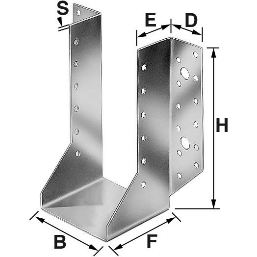 Thumbnail - Simpson Sst, Baubeschläge + Holzverbinder, Balkenschuhe Typ NORMAL (Balkenschuh, 1 Stk.)