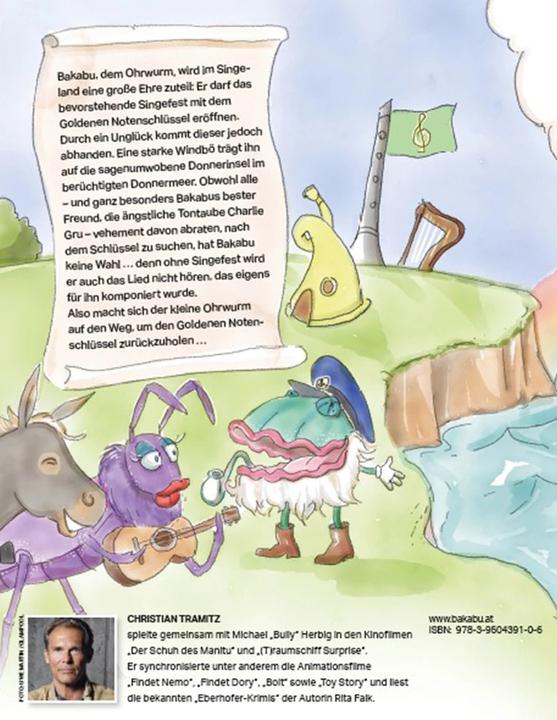 Produktbild Bakabu und der Goldene Notenschlüssel (inkl. Hörbuch-CD, gelesen von Christian Tramitz) (Deutsch, Ferdinand Auhser, 2017)