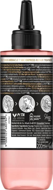 Image du produit Gliss 7 Sec Express-Repair Cure Anti-Spliss Miracle 200ml (200 ml)