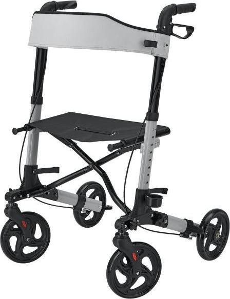 Immagine prodotto Juskys Rollator Vital pieghevole con sedile e borsa per la spesa