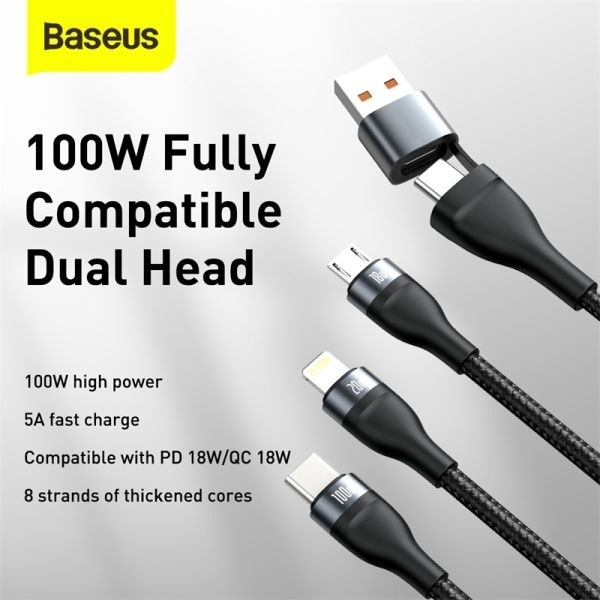 Image du produit Baseus 3in1 (1.20 m)