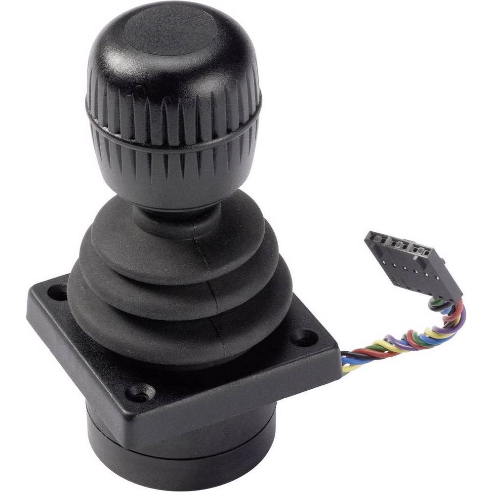 APEM Joystick 3 assi Hall, Pulsante + Interruttore, Nero