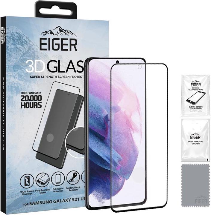 Eiger Mountain Glass Clear Edge (1 pièce(s), Samsung Galaxy S21 Ultra)