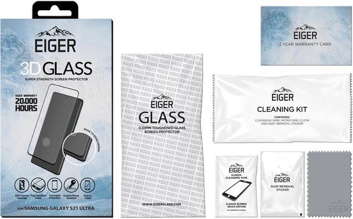 Produktbild Eiger Mountain Glass Clear Edge (1 Stk., Samsung Galaxy S21 Ultra)