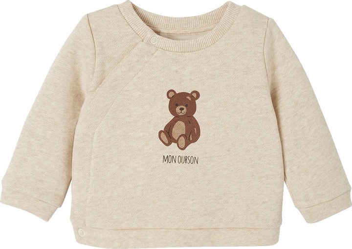 Produktbild Vertbaudet Baby-Set mit Teddyprint: Wickeljacke & Hose (68)