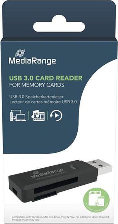 Image du produit MediaRange MRCS507 Lecteur de cartes intégré USB 3.0 noir (USB)