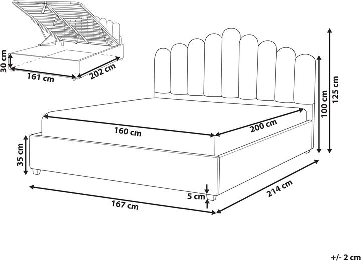 Actual product image Beliani Vincennes (160 x 200 cm)