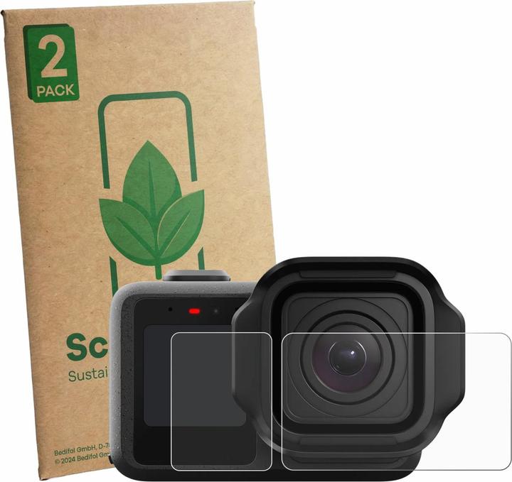 Produktbild ScreenLeaf Schutzfolie für GoPro Mission 1 Pro nachhaltiger Displayschutz Display Schutz Folie Klar