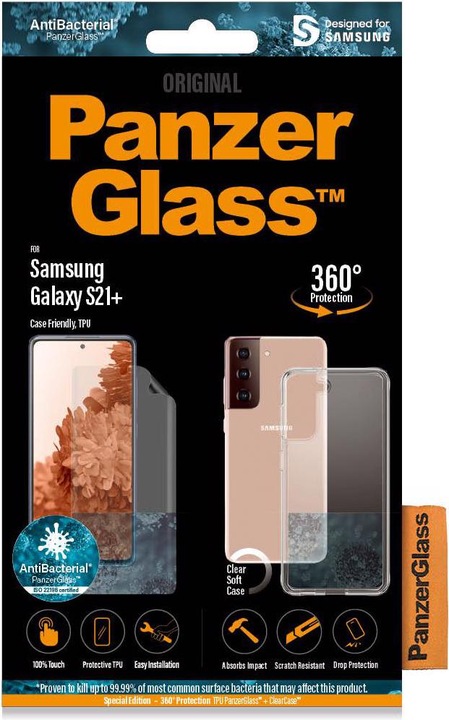 Produktbild PanzerGlass 360° Protection - Glas + Hülle (1 Stück, Samsung Galaxy S21+)