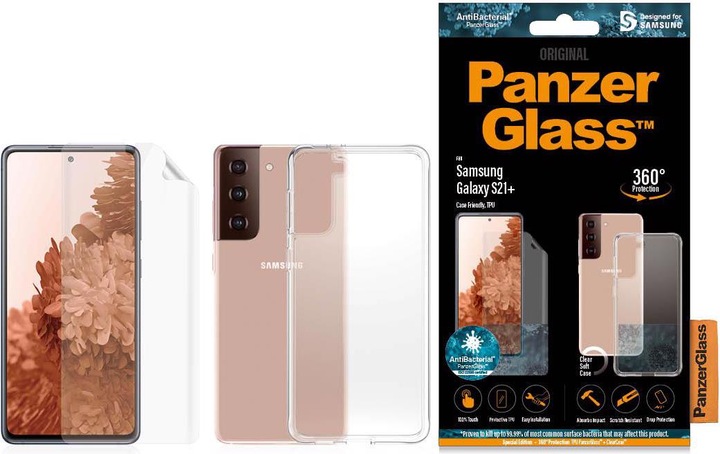Produktbild PanzerGlass 360° Protection - Glas + Hülle (1 Stück, Samsung Galaxy S21+)