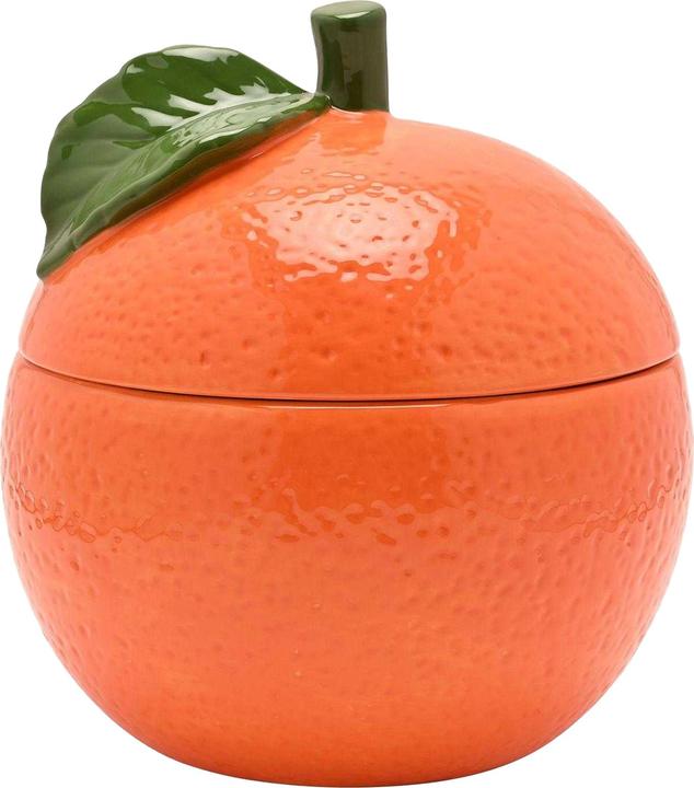 Hestia Orange Storage Jar