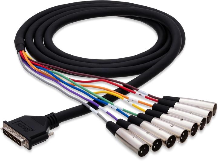 Hosa DTF-805 Multicore Cable 8-way DB25 XLR-F 5m (5 m, Multicore cable, XLR Cables)