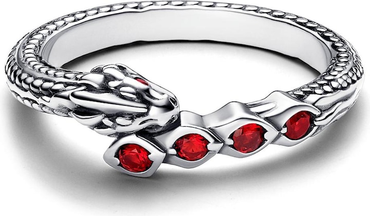 Actual product image Pandora Game of Thrones Dragon Sparkling Ring (50, 925 Silver)