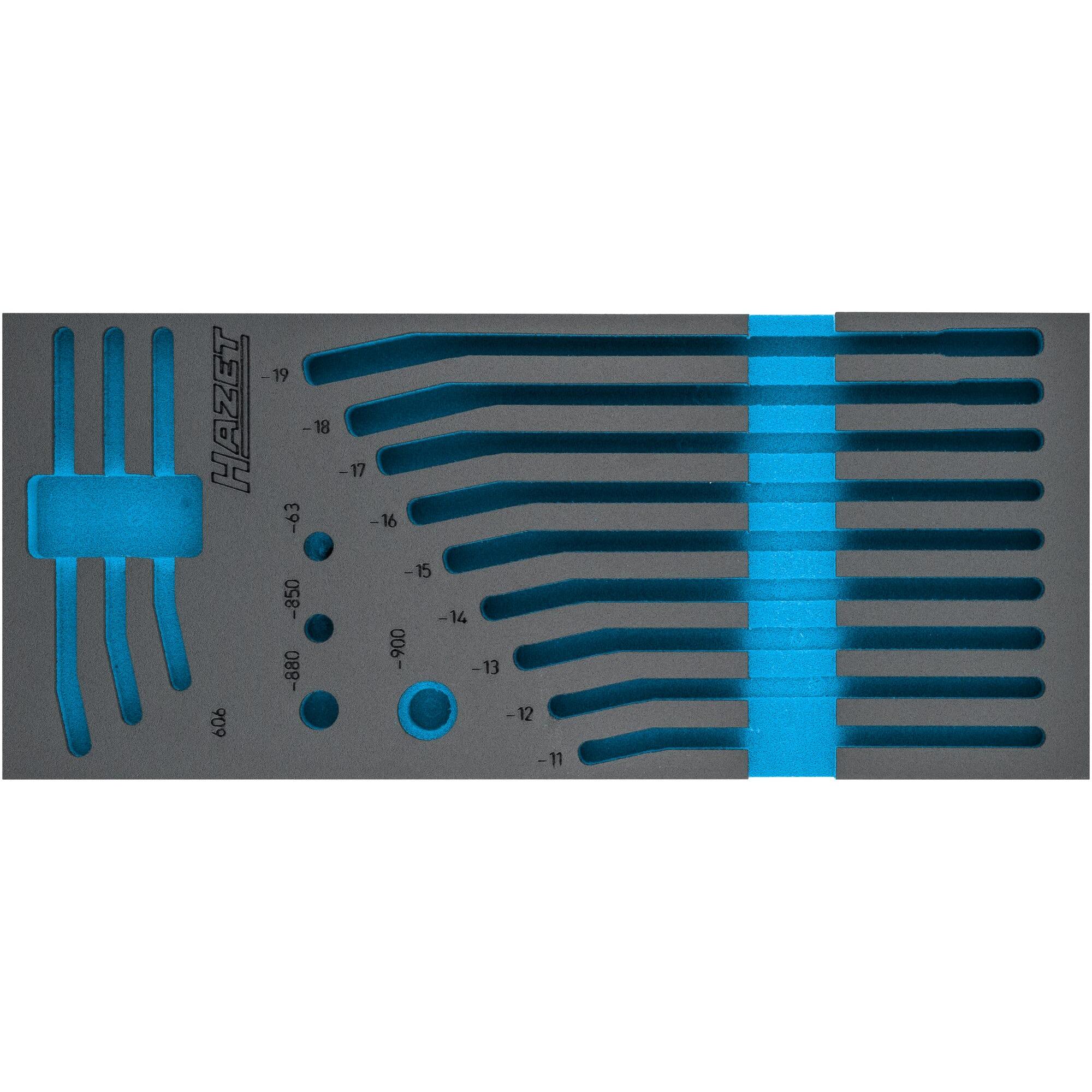 HAZET, Zubehör Werkzeugaufbewahrung, 2-Komponenten Weichschaum-Einlage 163-515L