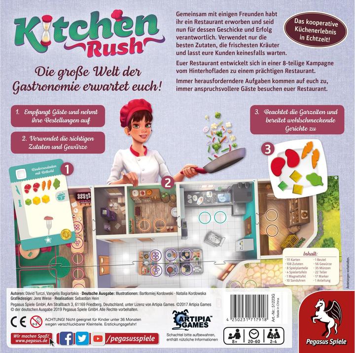 Produktbild Pegasus Kitchen Rush (Deutsch, 2 - 4 Spieler)