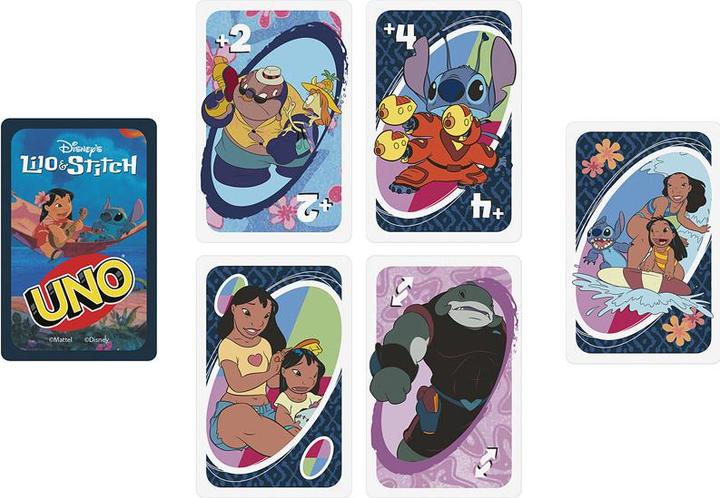 Actual product image Mattel Games UNO Lilo & Stich (Hungarian, Polish, Russian, 2 - 10 Players)