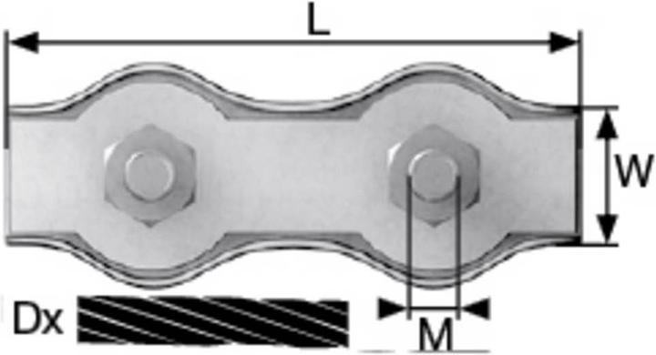 Image du produit Dörner + Helmer Serre-câble DH Duplex Ø 3 mm, 20 pces