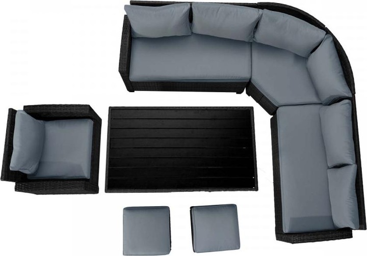Produktbild Brast Sofa Essgruppen-Kombi "Hacienda" Schwarz