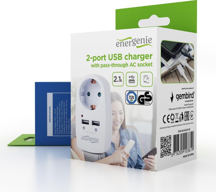 Image du produit Gembird Chargeur USB 2 ports /2. (2 ports)