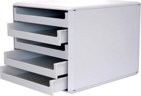 Productafbeelding Metzger&Mendle M&M ladebox lichtgrijs DIN A4 met 5 laden (C4)