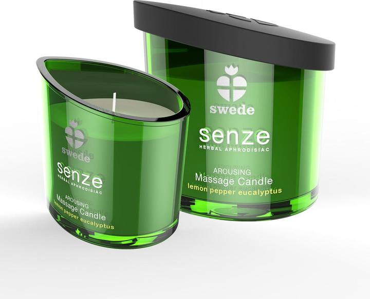 Swede Senze Arousing Massage Candle Lemon Pepper Eucalyptus
