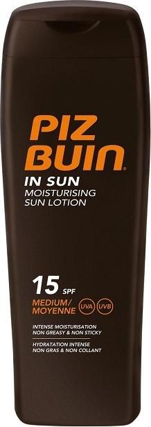 Actual product image Piz Buin In moisturising (Sun lotion, SPF 15, 200 ml)