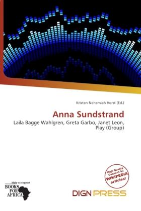 Actual product image Anna Sundstrand (Kristen Nehemiah Horst, 2011)