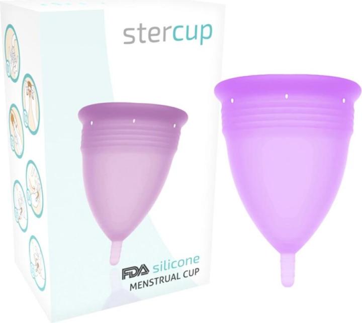 Actual product image Stercup Menstrual Cup Size L Purple Colour Fda Silicone (L)