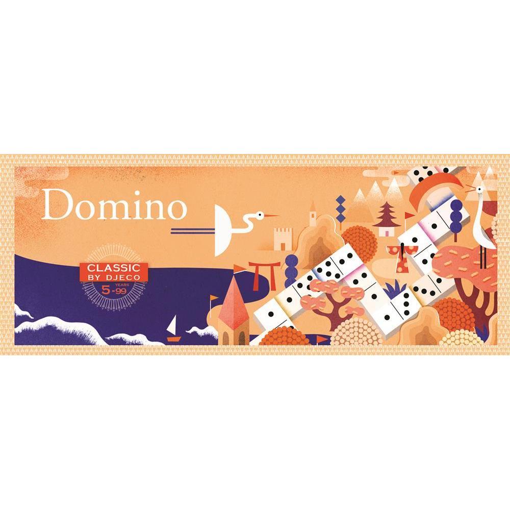 Djeco Domino 20 x 8 x 3,5 cm (Französisch, Deutsch, Italienisch, Englisch)