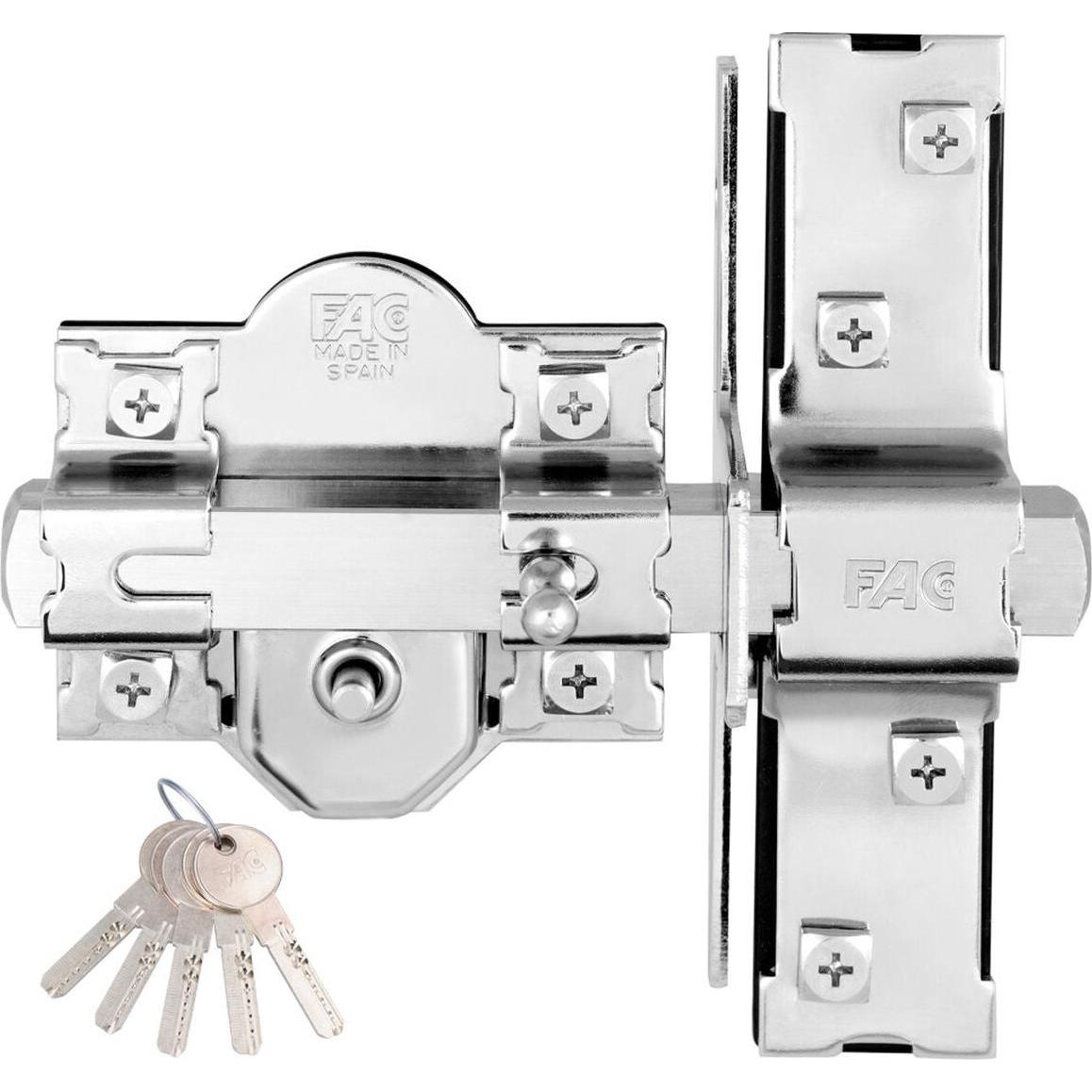 FAC Seguridad, Serratura + Cilindro di chiusura, Serratura di sicurezza Fac 946-Rp/80 Uve Anti-Bumping Nickel Steel 50 Mm