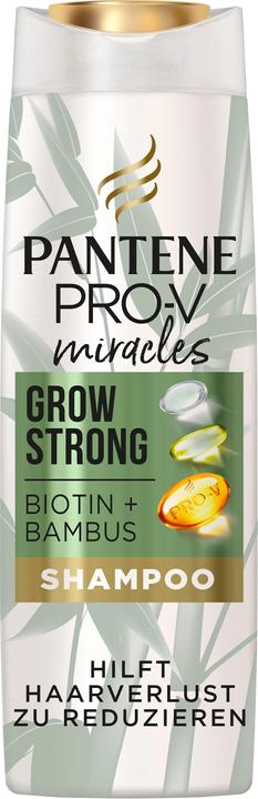 Immagine prodotto Pantene Miracles Grow Strong Shampoo con biotina e bambù, 250 ml (250 ml, Shampoo liquido)