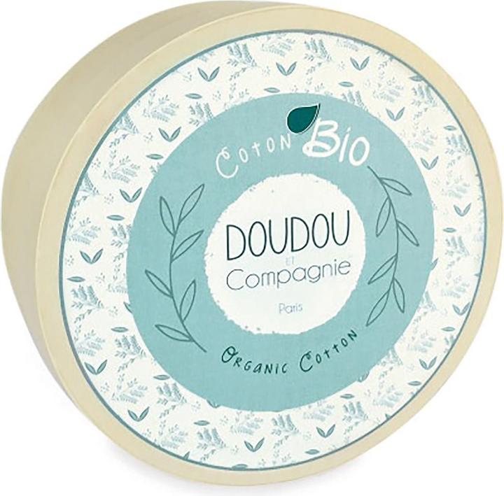 Image du produit Doudou et Compagnie Souris bio avec doudou, vert olive 15cm