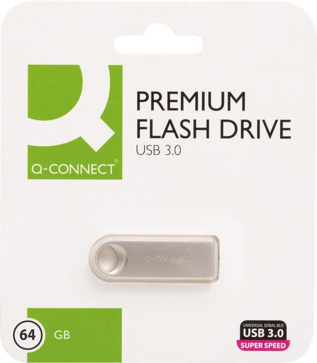 Productafbeelding Q-Connect USB-stick 3.0 zilver (64 GB, USB-A)