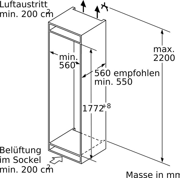 Image du produit Bosch Hausgeräte KIF82PFE0 (269 l)