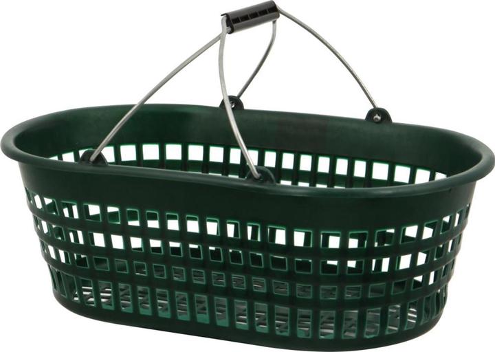 Produktbild Siena Garden Gartenkorb grün oval, gelocht (28 l)