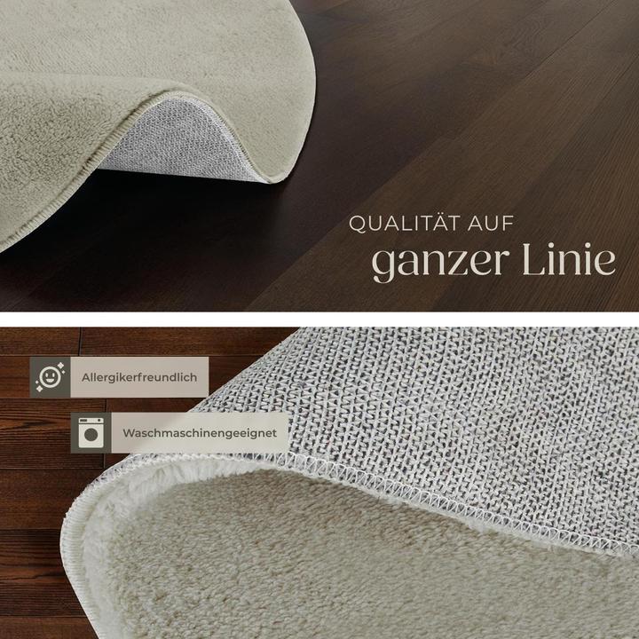 Actual product image tectake Short pile carpet Soft Zone (120 x 120 cm)