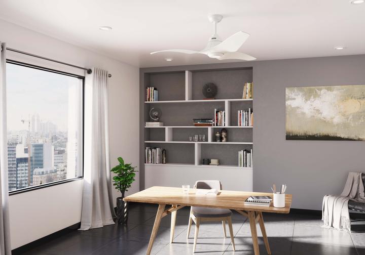 Produktbild Hunter Fans DC Deckenventilator Stingray Weiss 152 cm mit LED (39.30 dB)