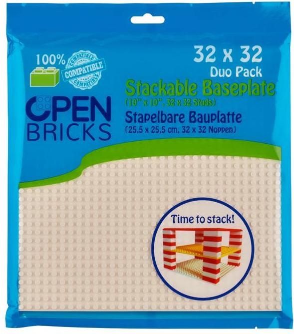 Image du produit Open Bricks Plaque de base 32x32 blanche