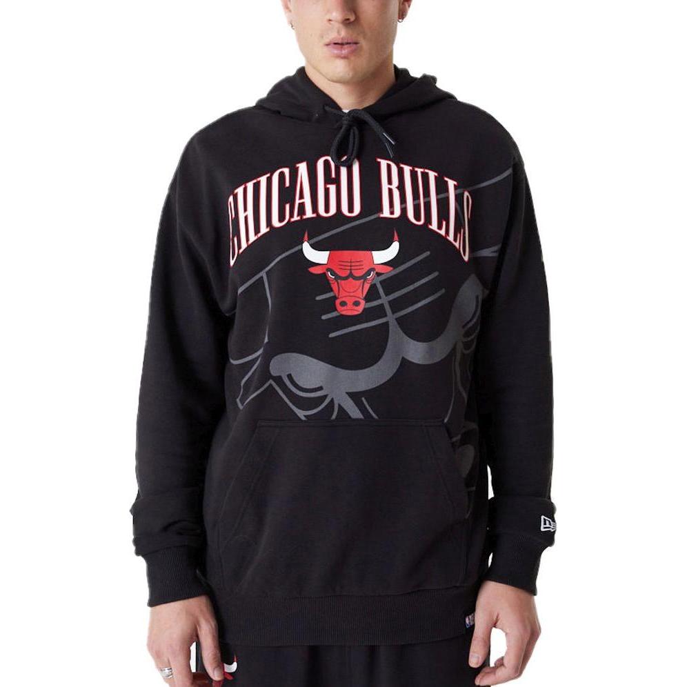 Thumbnail - New Era, Herren, Pullover, NBA Fleece Hoody - SHADOW LOGO Chicago Bulls - XL, Schwarz, (XL)