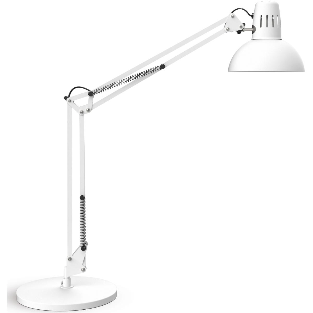 Maul, Tischlampe, Tischleuchte MAULstudy, mit Standfuss exkl.Leuchtmittel E27 - weiss (E27)