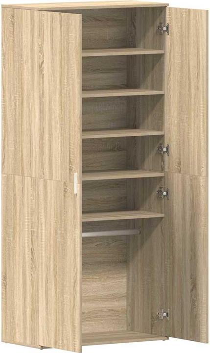 Image du produit vidaXL Armoire à chaussures Chêne Sonoma 80x39x180 cm Matériau dérivé du bois (80 x 39 x 180 cm)