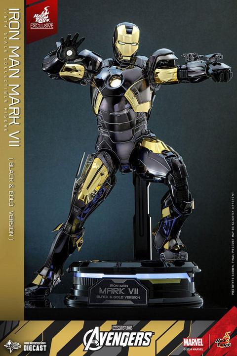 Image du produit Hot Toys Les Avengers figurine Diecast Movie Masterpiece 1/6 Iron Man Mark VII (Black & Gold Version) 32 cm