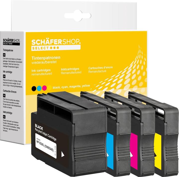 Schäfer Shop Select Tintenpatronen, kompatibel zu HP 932XL/933XL, Multipack (BK)