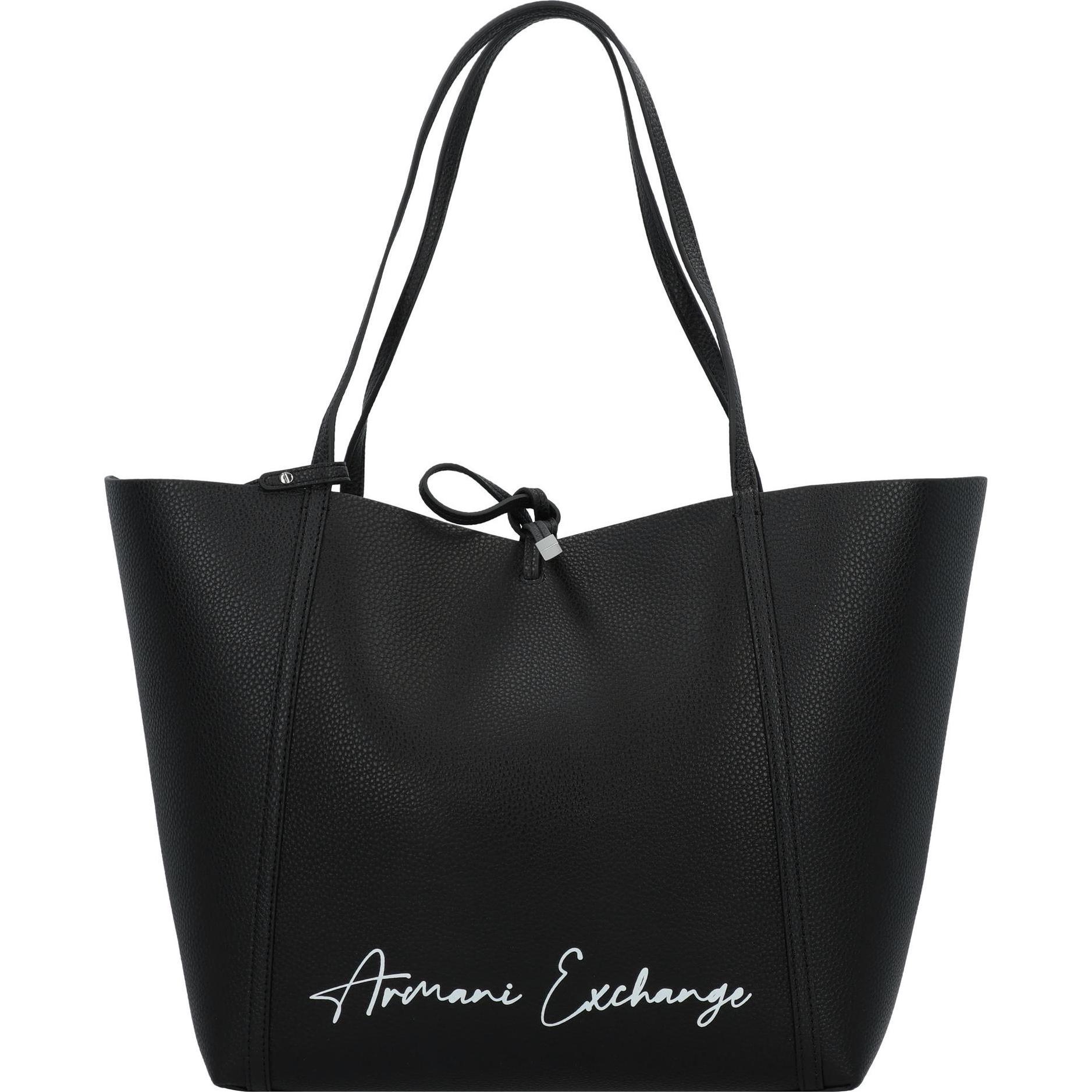 Armani Exchange, Tasche, Shopper Tasche 30 cm, Schwarz, (8 l)