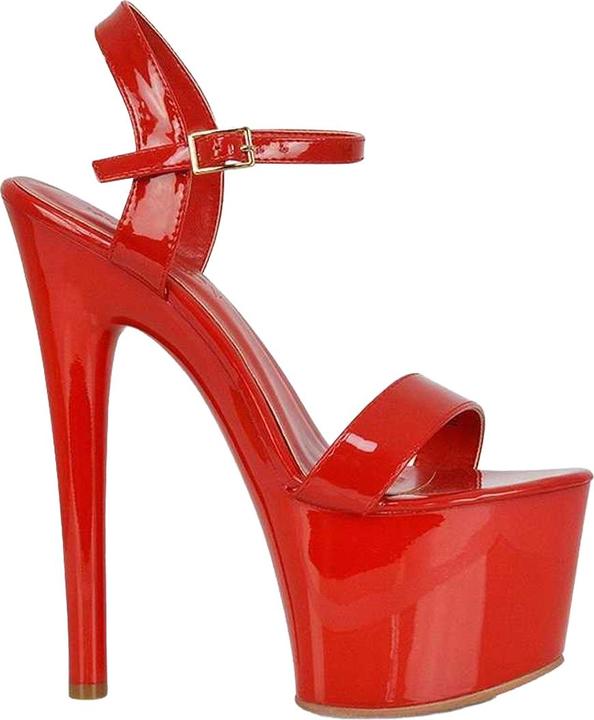 Produktbild XY London Matilda Patent Hohe Absätze mit Trägern StilettoAbsatz (36)