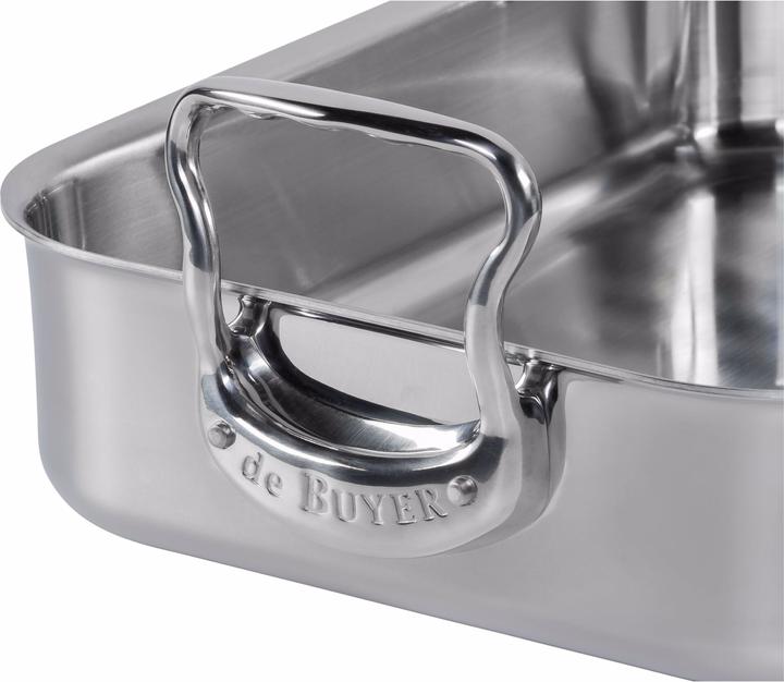 Produktbild de Buyer Affinity Bratplatte Edelstahl 35X25 cm (35 cm, Bräter + Schmortopf, Aluminium, Edelstahl)