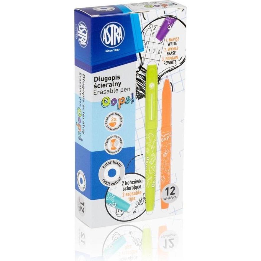 Astra, Penne, Löschbarer Stift Ups! blaue Box (12 Stück) (12x)
