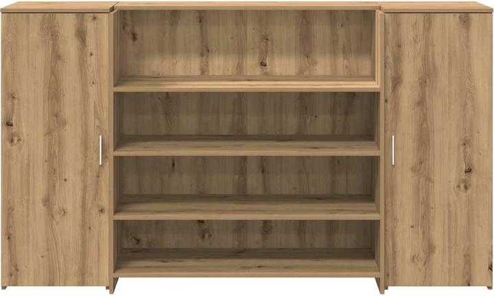 Produktbild vidaXL Empfangstheke Artisan-Eiche 180x50x103,5 cm Holzwerkstoff (50 x 180 x 103.50 cm)